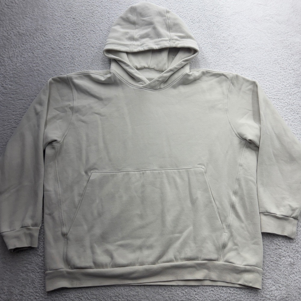 Lululemon Steady State Hoodie XL Light Bone Off White Oversized Fleece LM3FMOS